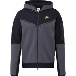 Mikina Nike Sportswear antracitová / zelená / černá