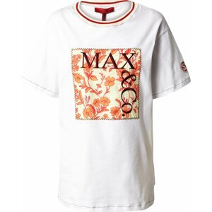 Tričko MAX&Co. oranžová / bílá