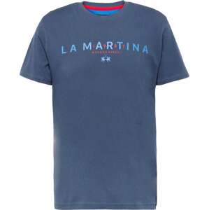 Tričko LA MARTINA námořnická modř / světlemodrá / korálová
