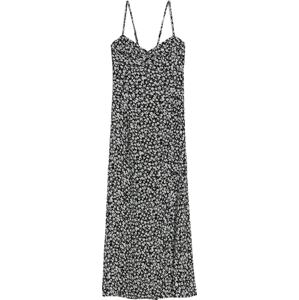Letní šaty Bershka černá / bílá