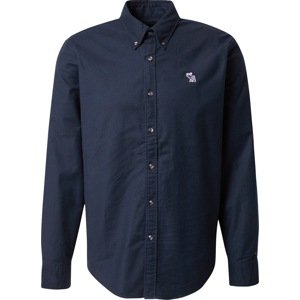 Společenská košile Abercrombie & Fitch námořnická modř / bílá