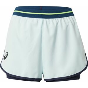 Sportovní kalhoty ASICS pastelová modrá / smaragdová