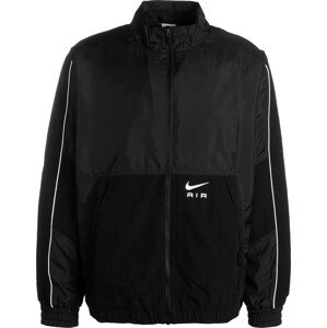Sportovní bunda 'Air Tracktop Woven' Nike Sportswear černá / bílá