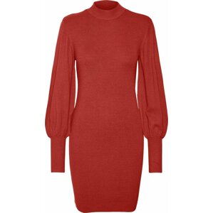 Úpletové šaty 'Holly' Vero Moda rezavě červená