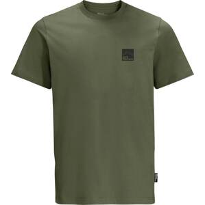 Funkční tričko 'GIPFELZONE' Jack Wolfskin tmavě zelená / černá