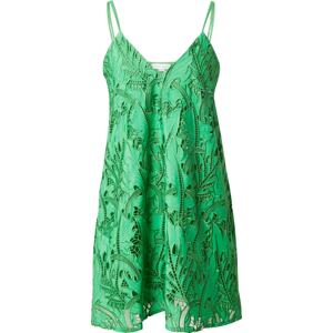 Letní šaty Topshop trávově zelená