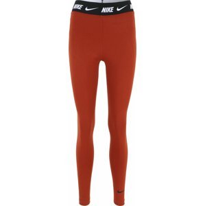 Legíny Nike Sportswear oranžová / černá / bílá