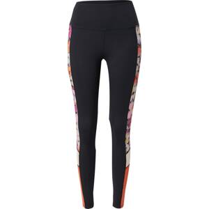 Sportovní kalhoty Roxy béžová / antracitová / pink / růžová