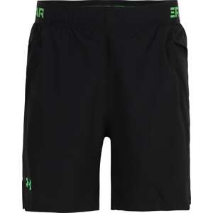 Funkční kalhoty 'Vanish' Under Armour zelená / černá