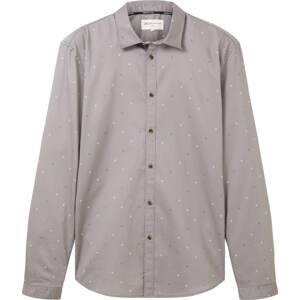 Košile Tom Tailor Denim béžová / šedá / bílá