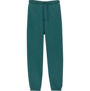Kalhoty Pull&Bear smaragdová