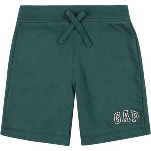 Kalhoty GAP smaragdová / černá / bílá