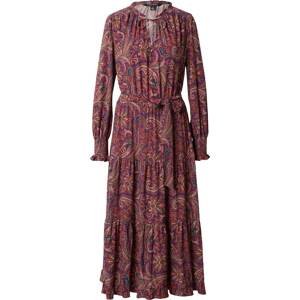 Šaty Lauren Ralph Lauren petrolejová / tmavě fialová / humrová / bílá