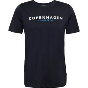Tričko 'Copenhagen' lindbergh modrá / námořnická modř / bílá