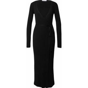 Úpletové šaty 'Mailien' EDITED černá