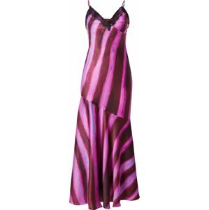 Společenské šaty Topshop hnědá / pink / černá
