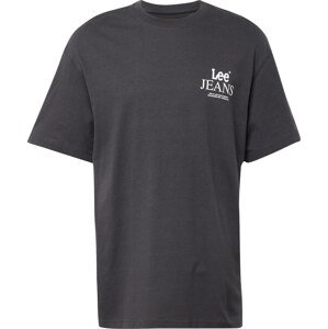 Tričko Lee černá džínovina / bílá