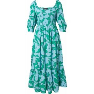 Šaty Marks & Spencer světlemodrá / trávově zelená / černá