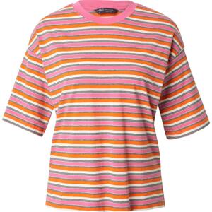 Tričko Marks & Spencer svítivě oranžová / světle růžová / černá / bílá