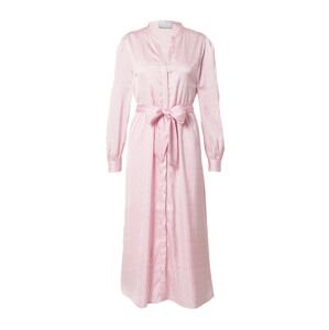 Neo Noir Košilové šaty 'Cilian' pink / růžová / bílá