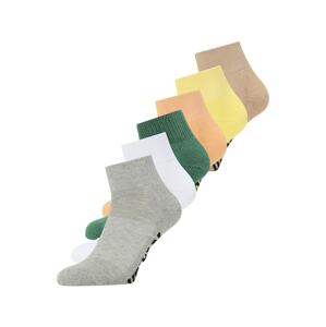 Urban Classics Ponožky  žlutá / šedý melír / tmavě zelená / bílá