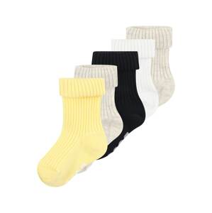 BOSS Kidswear Ponožky režná / tmavě modrá / pastelově žlutá / bílá