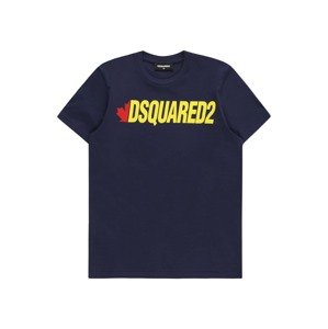 DSQUARED2 Tričko námořnická modř / žlutá / červená