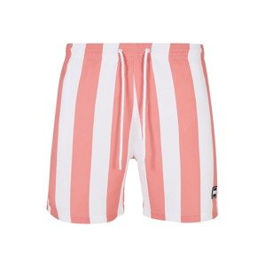 Urban Classics Plavecké šortky pink / bílá