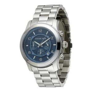 Michael Kors Analogové hodinky 'RUNWAY' námořnická modř / stříbrná