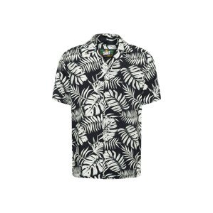Key Largo Košile 'Havanna' černá / bílá