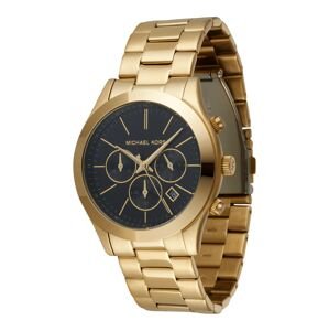 Michael Kors Analogové hodinky 'Runway' zlatá / černá