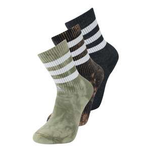 ADIDAS SPORTSWEAR Sportovní ponožky kaštanově hnědá / zelená / černá / bílá