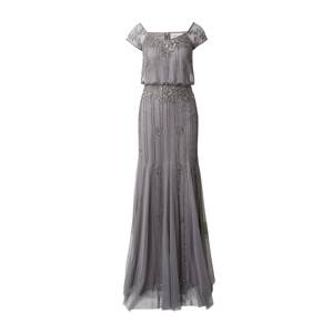 LACE & BEADS Společenské šaty 'Keeva' tmavě šedá / stříbrná