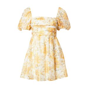 Forever New Letní šaty 'Liana' žlutá / olivová / offwhite