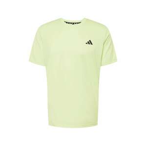 ADIDAS PERFORMANCE Funkční tričko světle zelená / černá