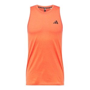ADIDAS PERFORMANCE Funkční tričko oranžový melír / černá