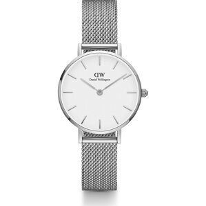 Daniel Wellington Analogové hodinky 'Petite 28 Sterling DW00100220'  stříbrná / bílá