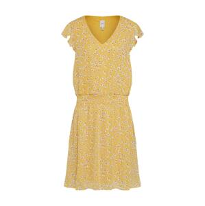ICHI Letní šaty 'Ixeda'  hnědá / žlutá / bílá