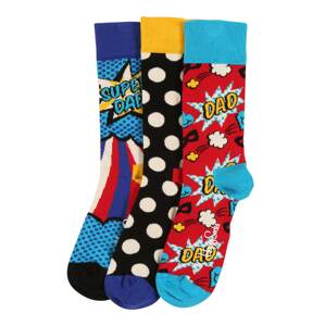 Happy Socks Ponožky 'Father's Day'  světlemodrá / žlutá / červená / bílá