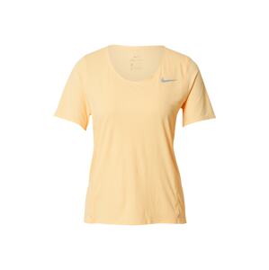NIKE Funkční tričko 'City Sleek'  světle žlutá