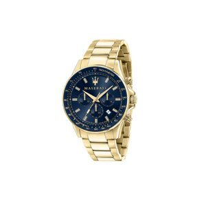 Maserati Analogové hodinky 'Sfida'  námořnická modř / zlatá