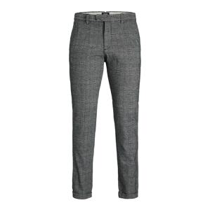JACK & JONES Chino kalhoty 'OLLIE HUGO' modrá / hnědá / šedý melír / černá