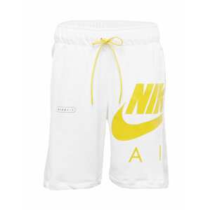 Nike Sportswear Kalhoty zlatě žlutá / černá / bílá
