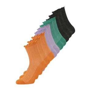 VERO MODA Ponožky 'MAGIC'  zelená / fialová / oranžová / černá