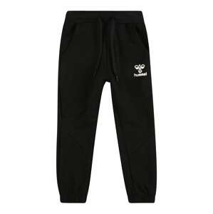 Hummel Sportovní kalhoty 'Nuette'  černá / bílá