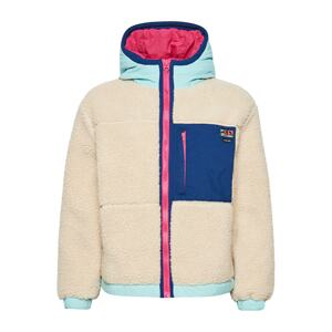 Superdry Zimní bunda 'Sherpa'  světle béžová / nebeská modř / tmavě modrá / pink