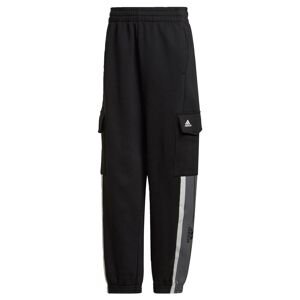 ADIDAS SPORTSWEAR Sportovní kalhoty 'Essentials' šedá / černá / bílá