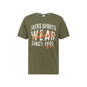 Jack's Tričko  zelená / oranžová / bílá