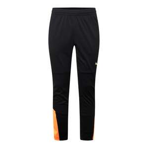 PUMA Sportovní kalhoty  pastelově zelená / oranžová / černá