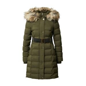 Warehouse Zimní kabát béžová / zelená